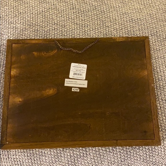 Hanging Framed Corkboard Wall World Map - Picture 4 of 5